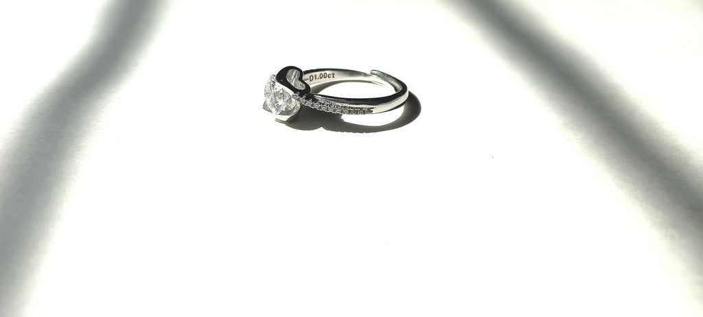 Twisted Diamond Ring Adjustable