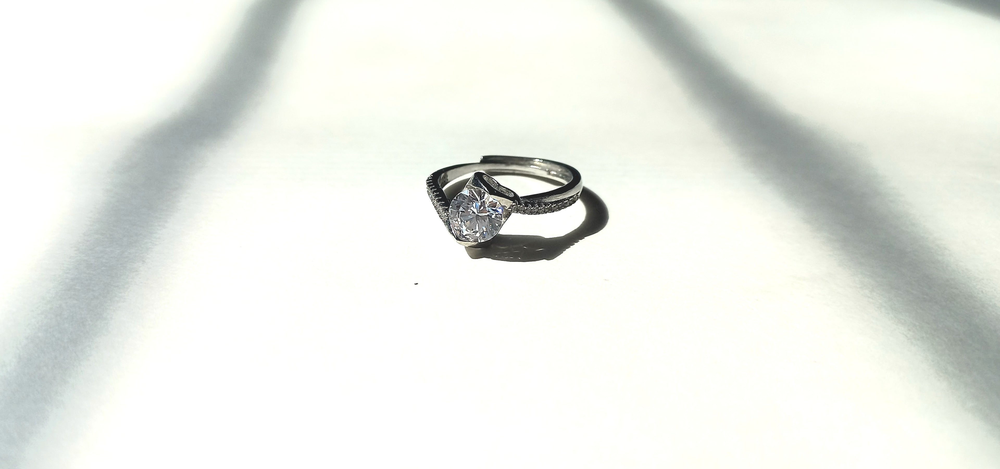Twisted Diamond Ring Adjustable