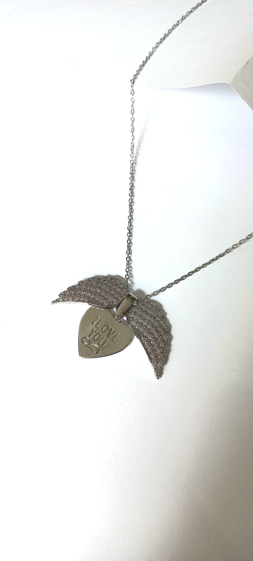 Winged Heart Necklace Pendant