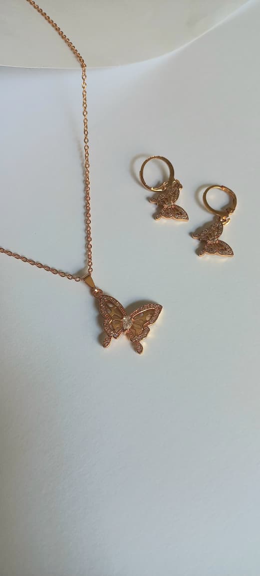 Butterfly Necklace Set