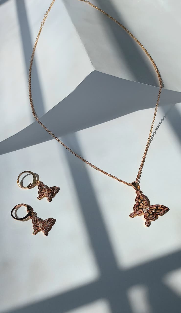Butterfly Necklace Set